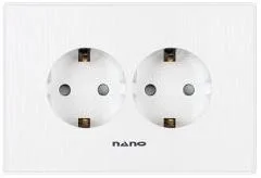 리베로 (1200 칸막이) 시리즈 - 기본 2구(백색) 콘센트