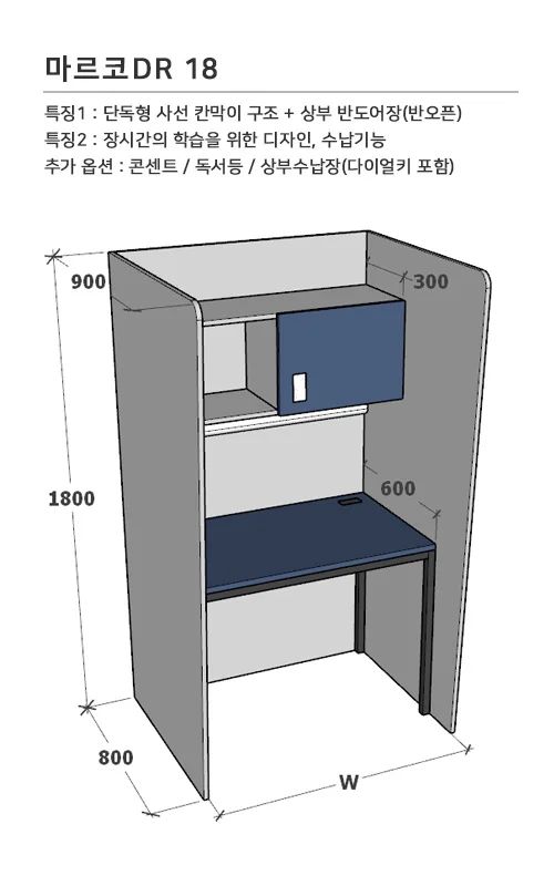 전제품 소개 - 마르코DR 18(설명)