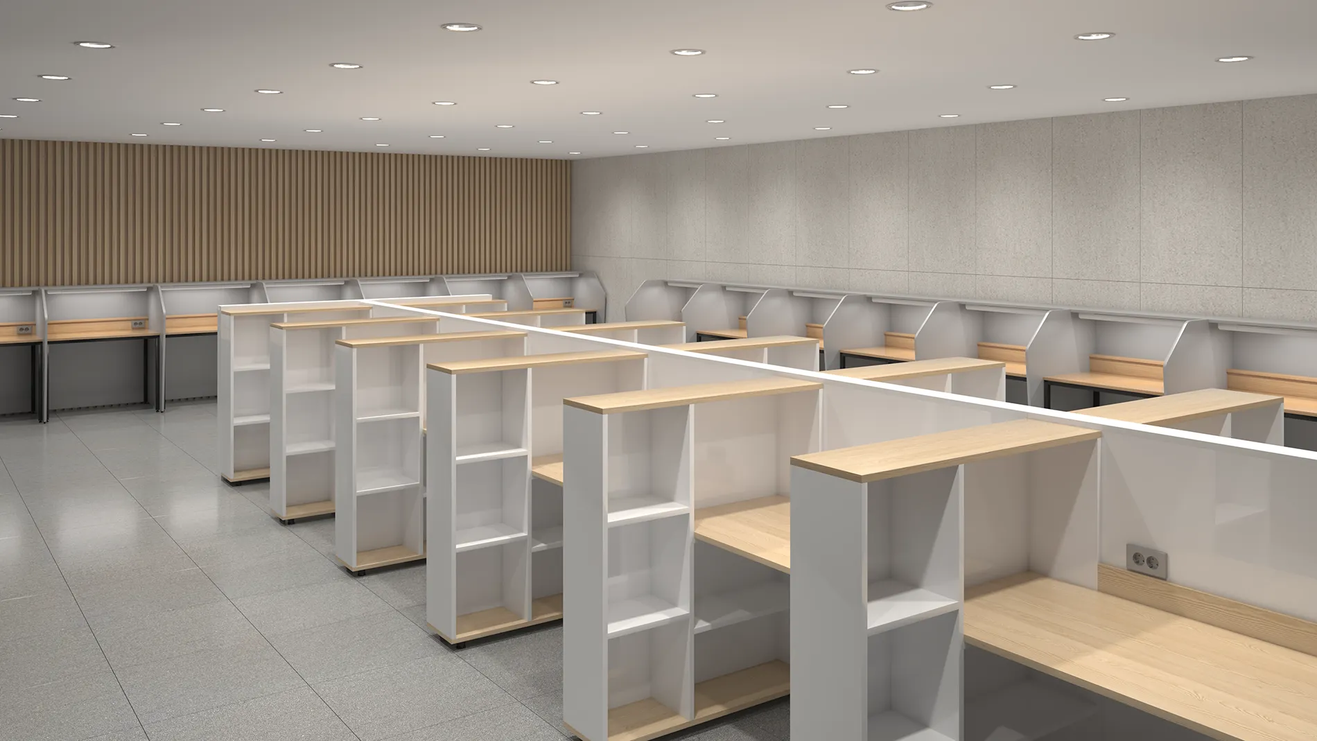 러셀D (책상 수납장 세트) - 러셀D 공간컷