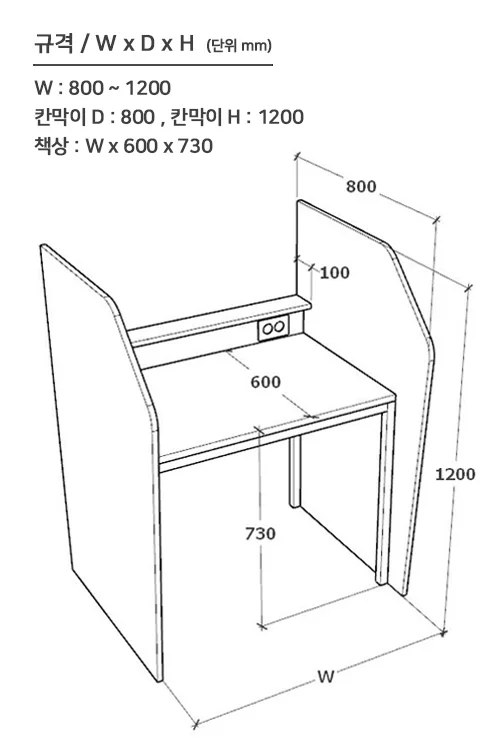 1200 Partition Series - 1200 치수(로티스)_설명