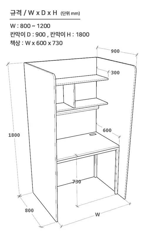 1800 Partition Series - 1800 칸막이 타입설명(마르코)