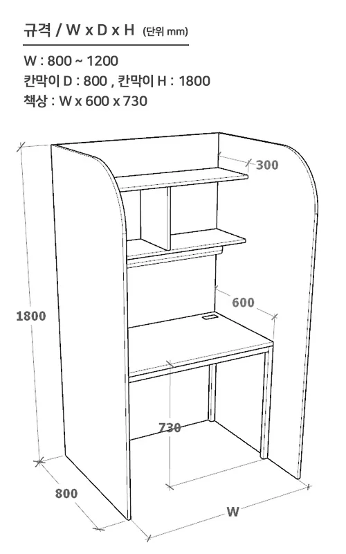 1800 Partition Series - 1800 칸막이FP 타입설명(보니아)